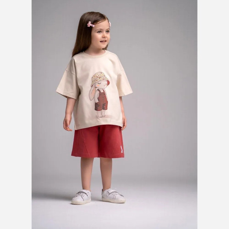 ست تیشرت شلوارک خرگوش دخترانه مدل بانی سایز 35 تا 50