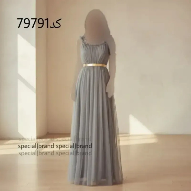 پیراهن ماکسی مجلسی زنانه تور و آستر کمربند دار سایز 40 تا 46