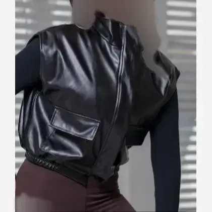 وست چرم زنانه مدل النور جنس چرم تیرکمونی وارداتی فری سایز