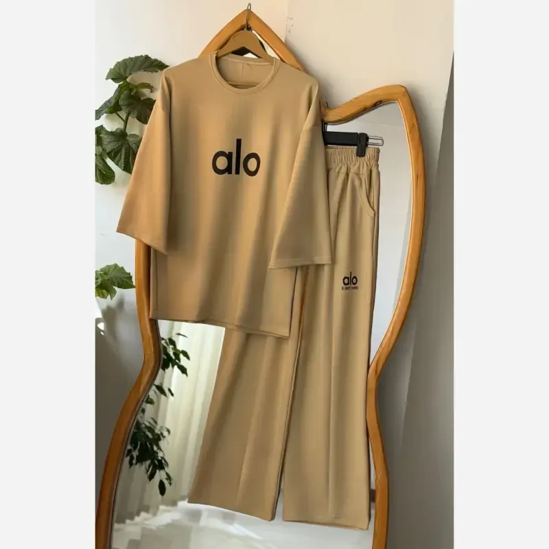 ست تیشرت شلوار نیهان الو جنس گلکسی درجه یک رنگبندی متنوع سایز 38 تا 46