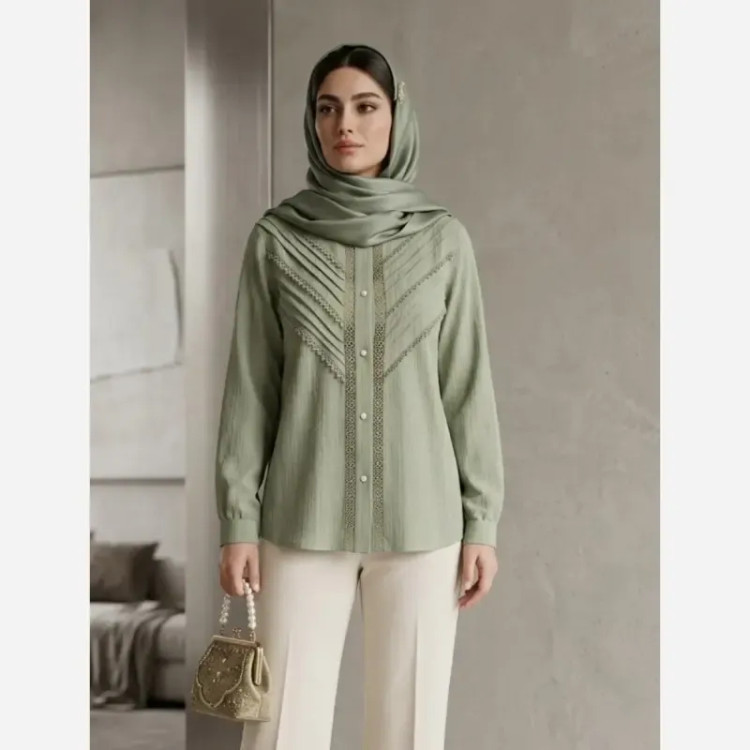 شومیز زنانه مجلسی توکی کراش سایز 36 تا 58