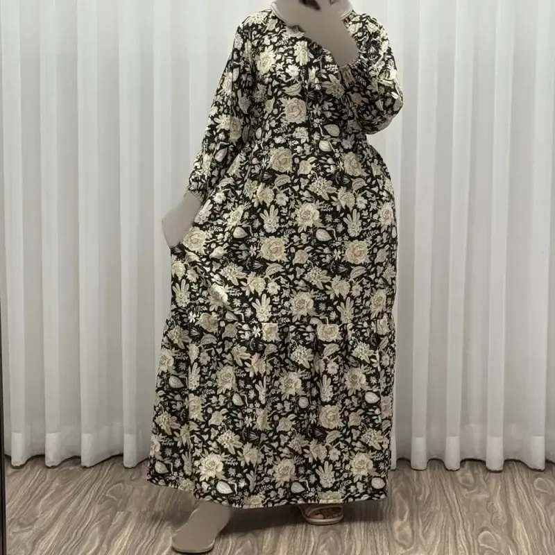 پیراهن زنانه فلور بوگاتی مدل شیلا فری سایز مناسب تا 46 با کمربند